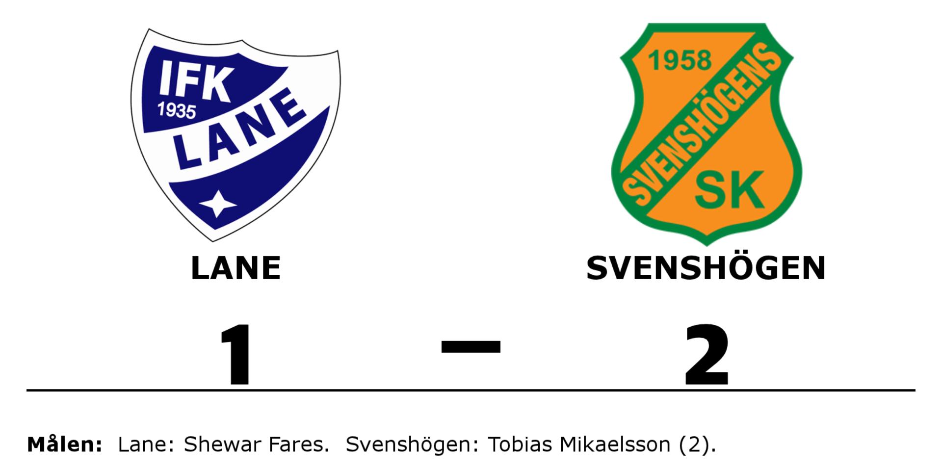 IFK Lane förlorade mot Svenshögens SK