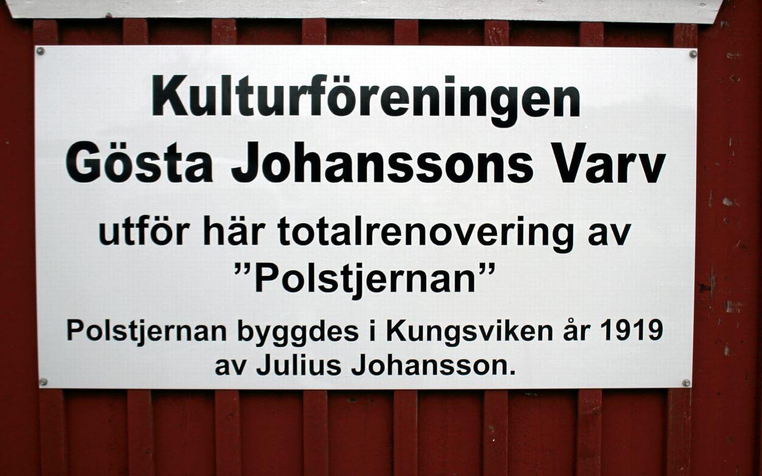 Kulturföreningen Gösta Johanssons Varv har totalrenoverad Polstjernan, en gammal pärejakt.