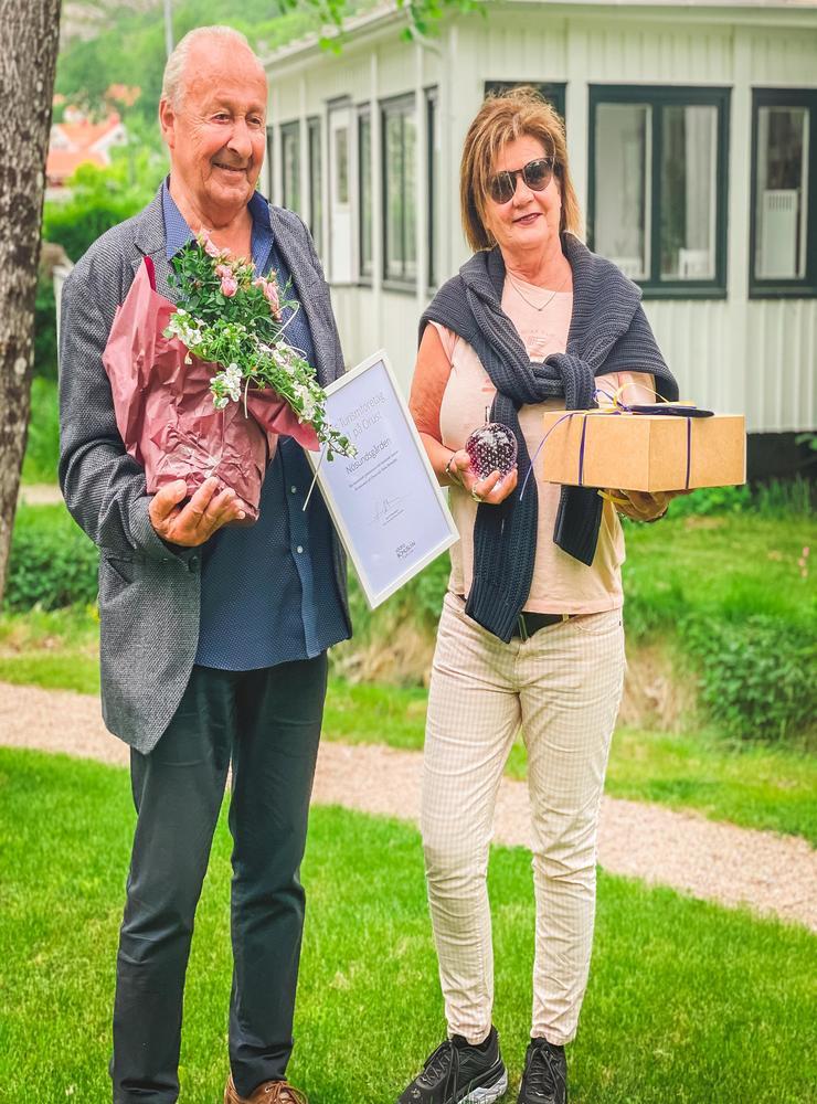 Stig Dahlgren och Lisbeth Maxén fick i veckan ta emot priset som Årets Turismföretagare.