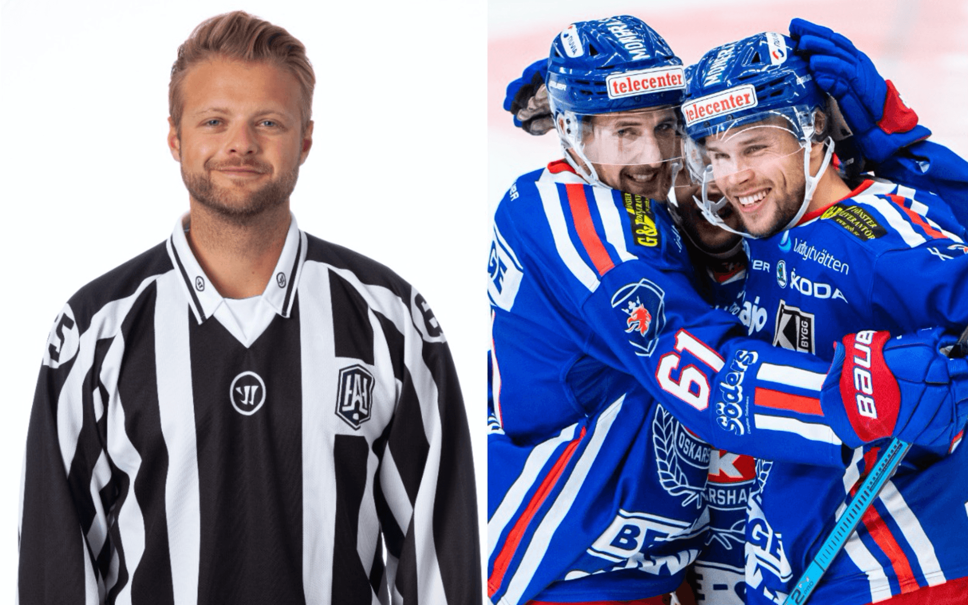 Mathias Naperotti från Stenungsund men bosatt i Mölndal är till vardags linjedomare i hockeyallsvenskan. Hösten 2021 fick han debutera i SH