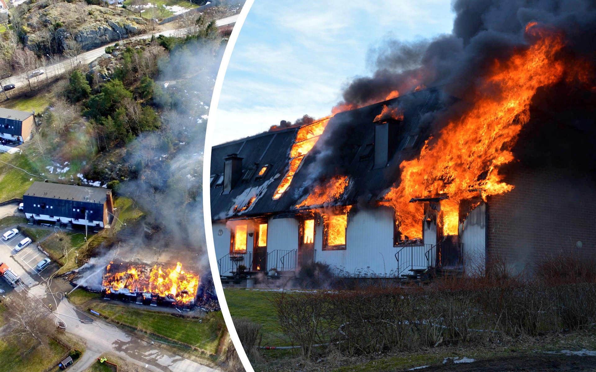 På påskafton 2018 brann en lägenhetslänga på Ravinvägen i Ellös ned till grunden. 