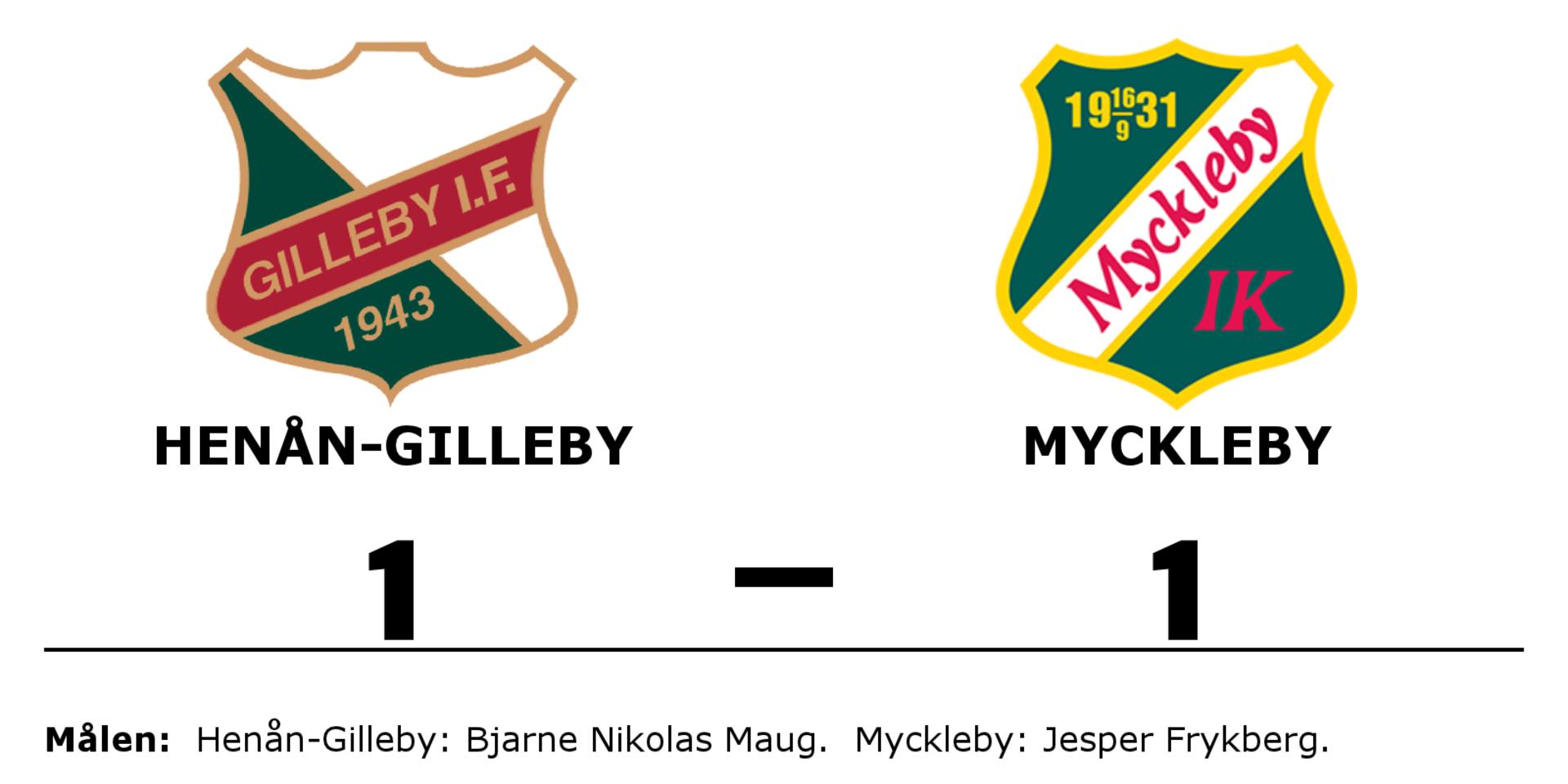 Henån / Gilleby spelade lika mot Myckleby IK
