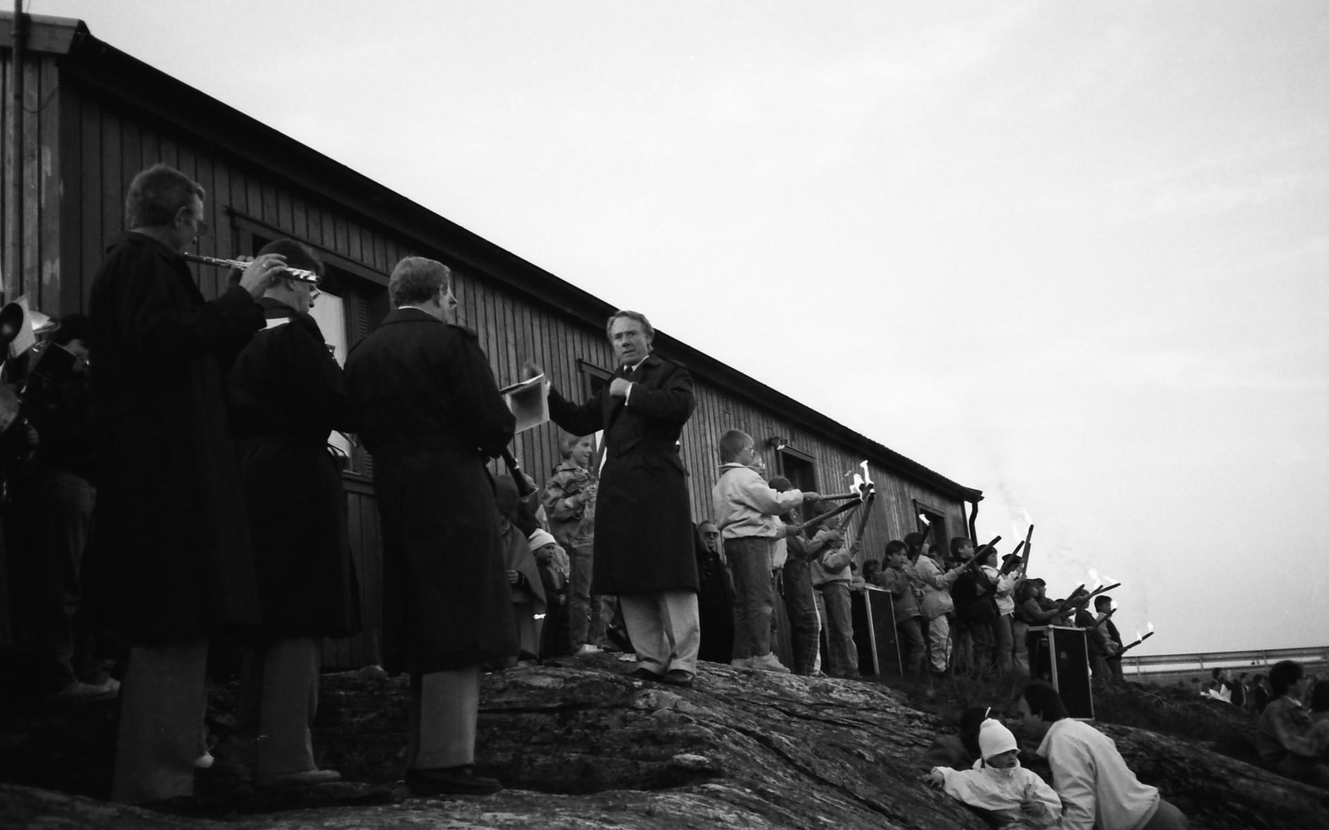 Valborgsfirande i Stenungsund 1988.