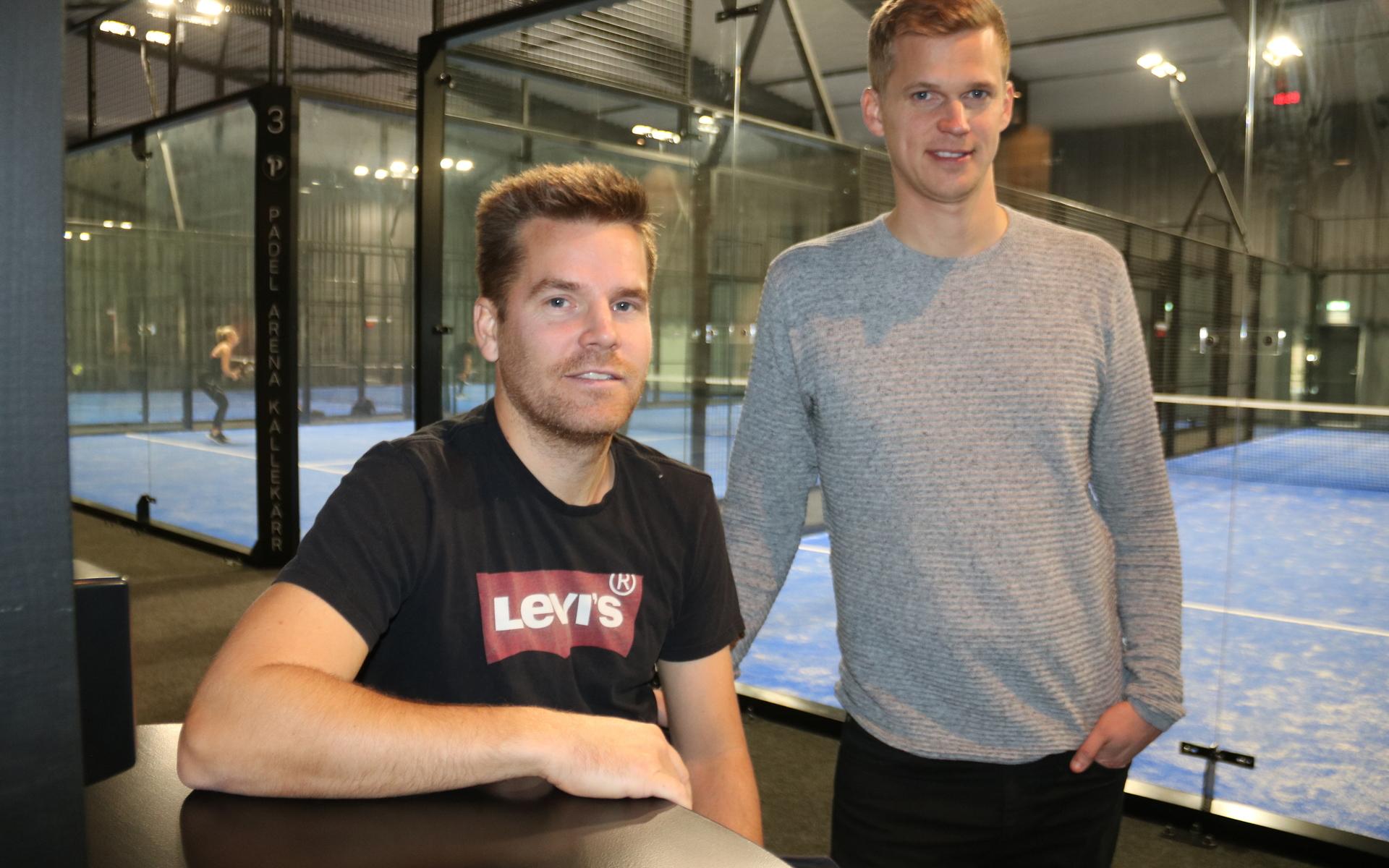 Fredrik Roos och Anders Linder, duon bakom nya padelhallen i Kållekärr.