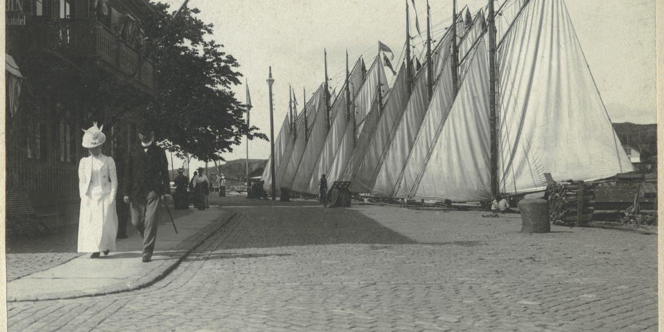 Den internationella regattan i Marstrand troligen år 1891.