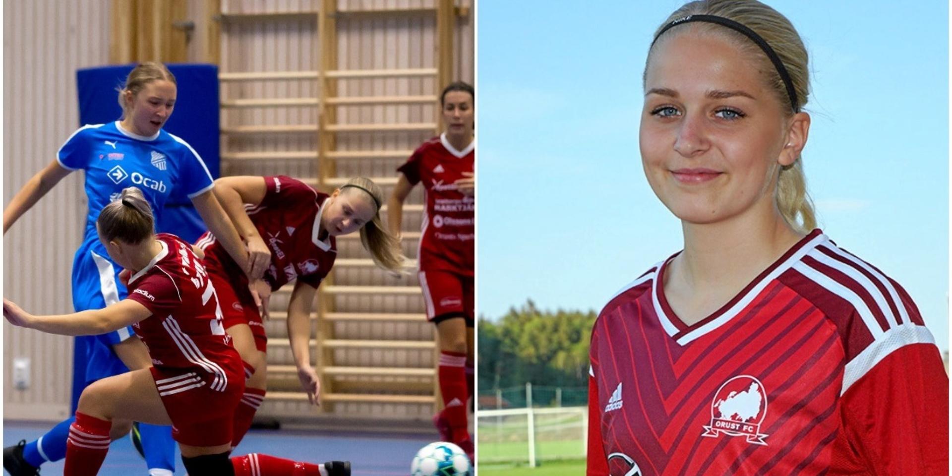 Den 23-åriga Maja Blanck är fotbollsspelare i Orust FC och sitter med i föreningens styrelse. Hon är också futsalansvarig och arbetar med att forma en trupp för den kommande säsongen i RFL som är den högsta ligan i futsal för damer.