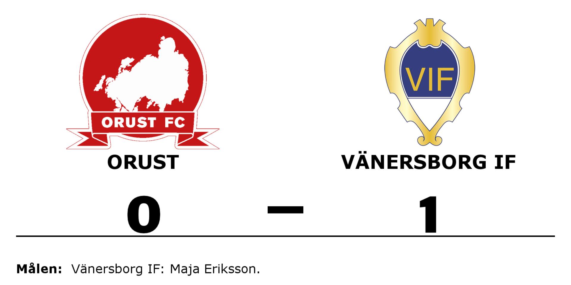 Orust FC förlorade mot Vänersborgs IF dam