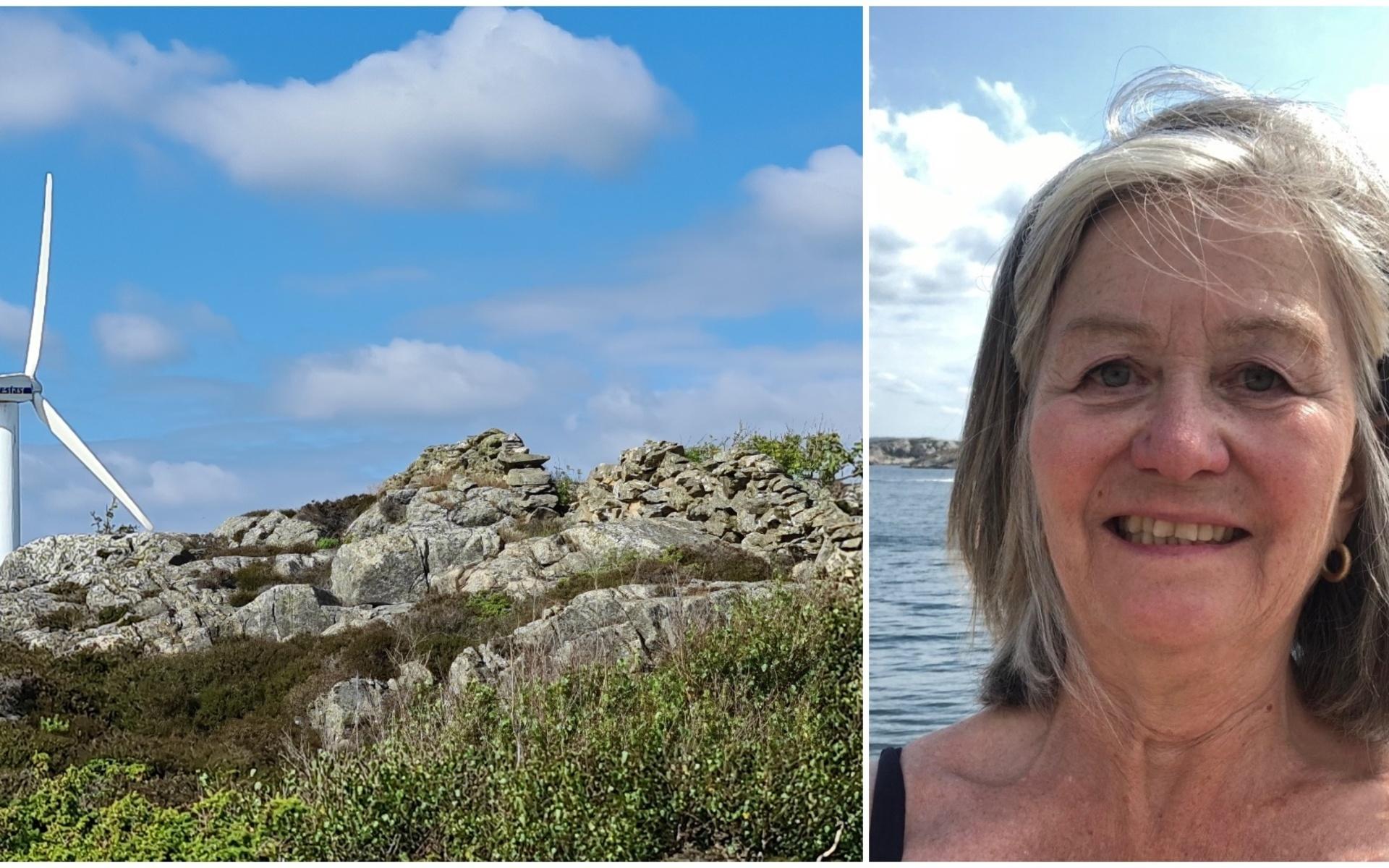 Vindkraftverket Molly i Mollösund är slutet på den vandringsled som Föreningen Mollösund med Ann-Marie Olhede som projektledare, arbetat fram. 