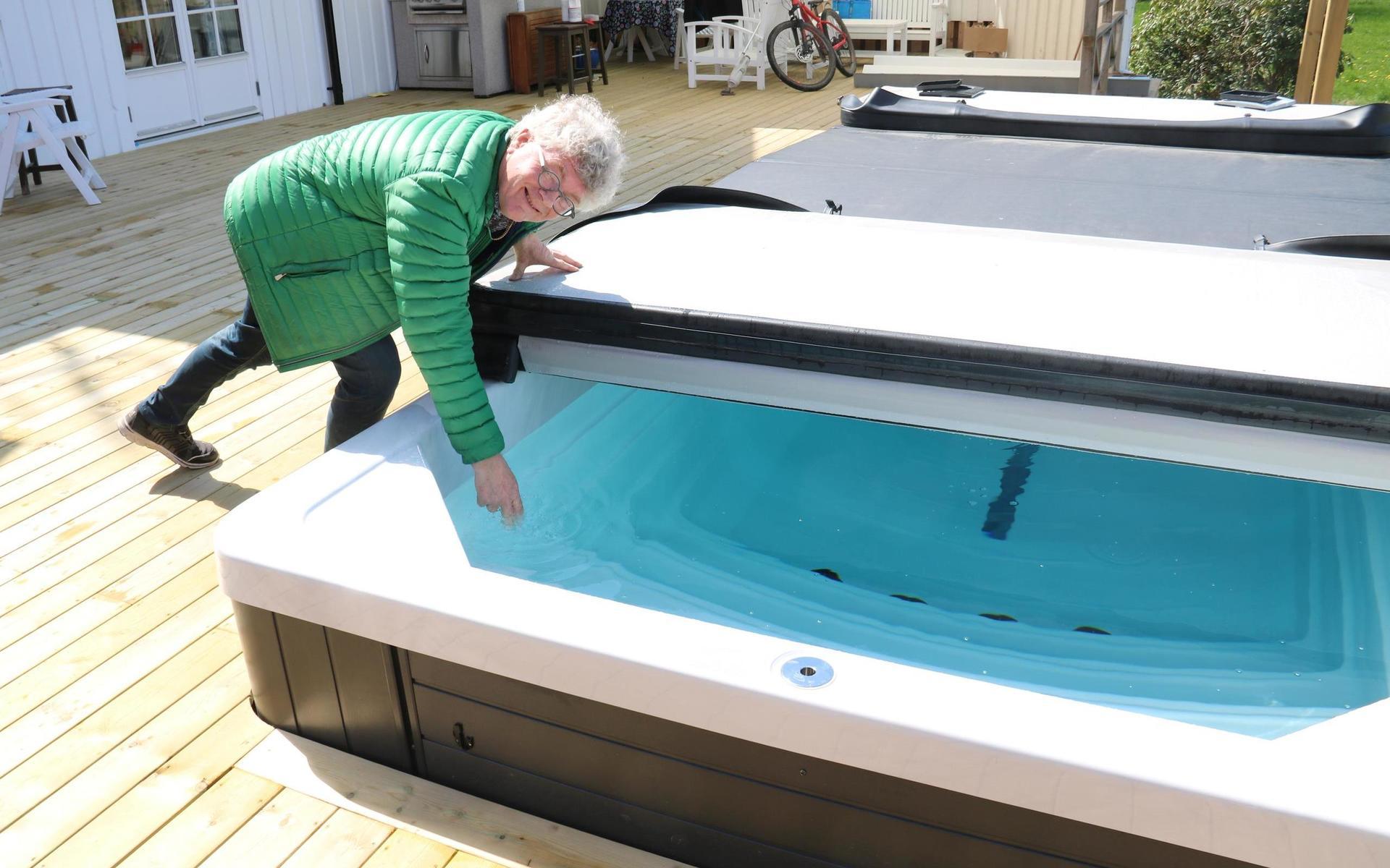Ett swim-spa är ett bra alternativ till pool som kan bli betydligt dyrare menar Mikael Gillenäng.
