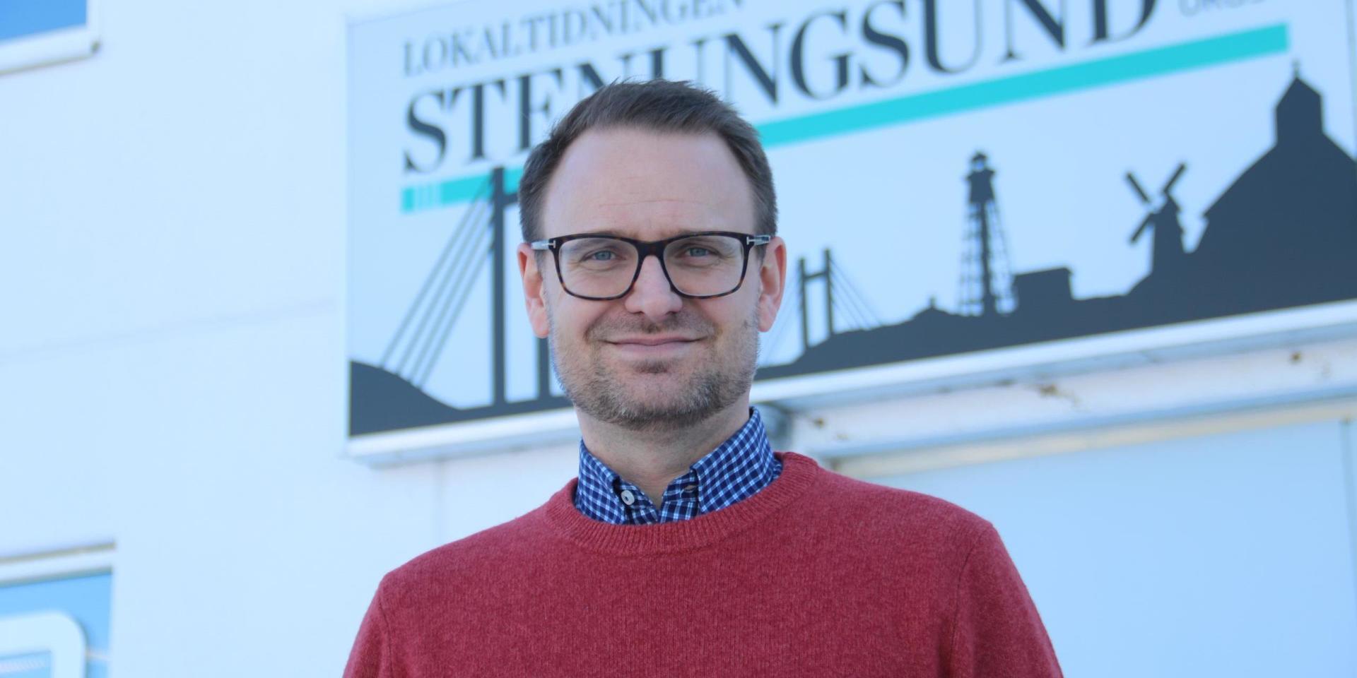 Jacob Humlén, ny chefredaktör på Lokaltidningen STO. Bild: Jonas Rindefjell