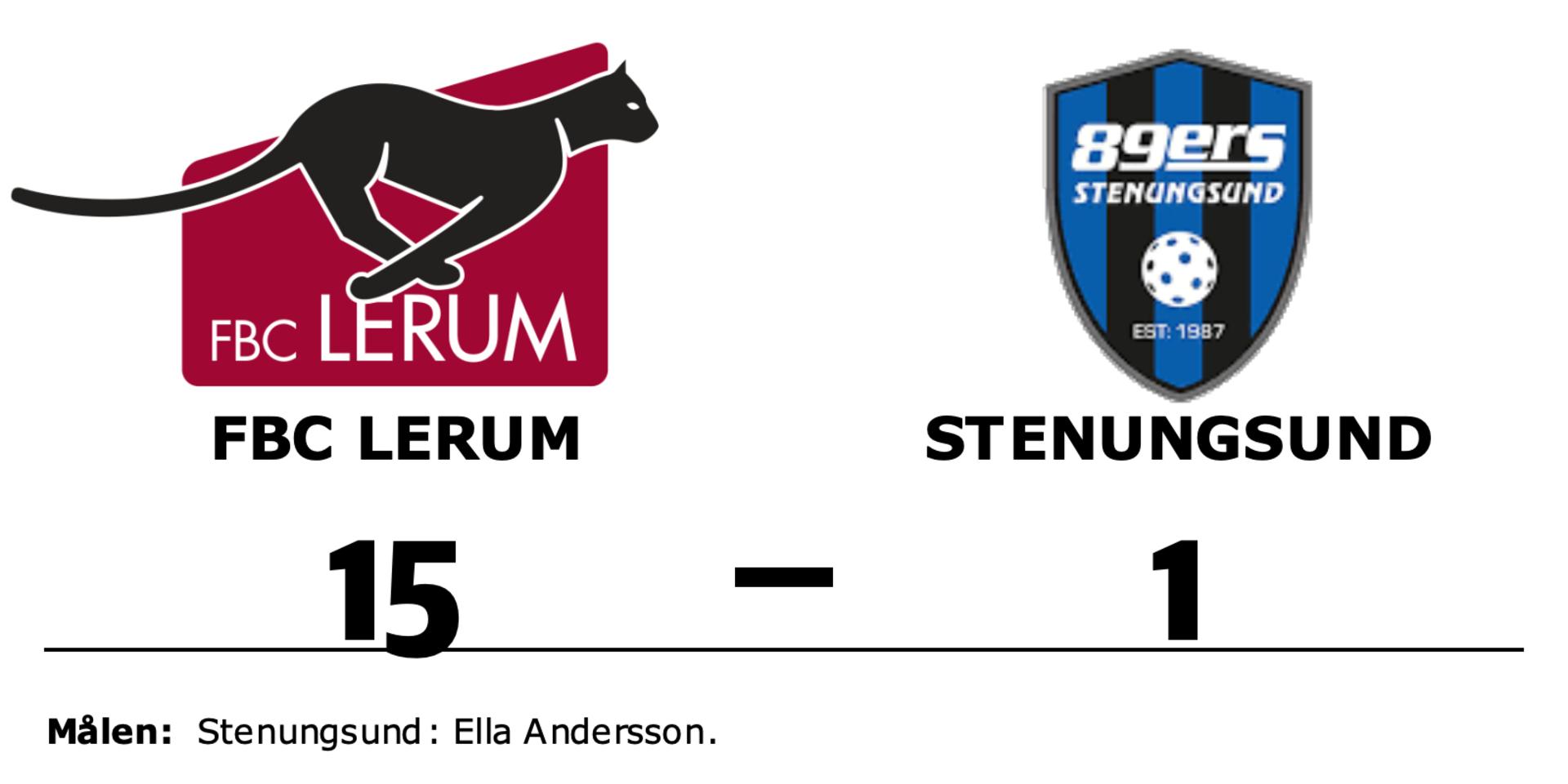FBC Lerum vann mot Stenungsund
