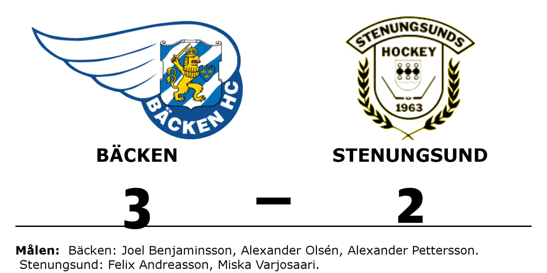 Bäcken HC vann mot Stenungsund HF