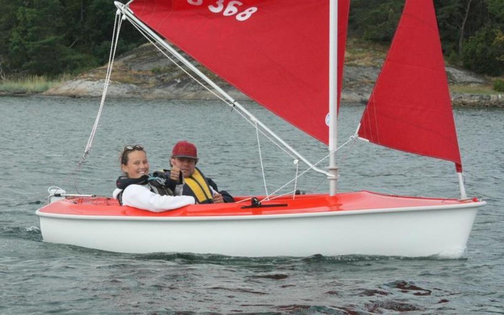 Elsa Berglund seglade tillsammans med Tim Andersson  i somras.