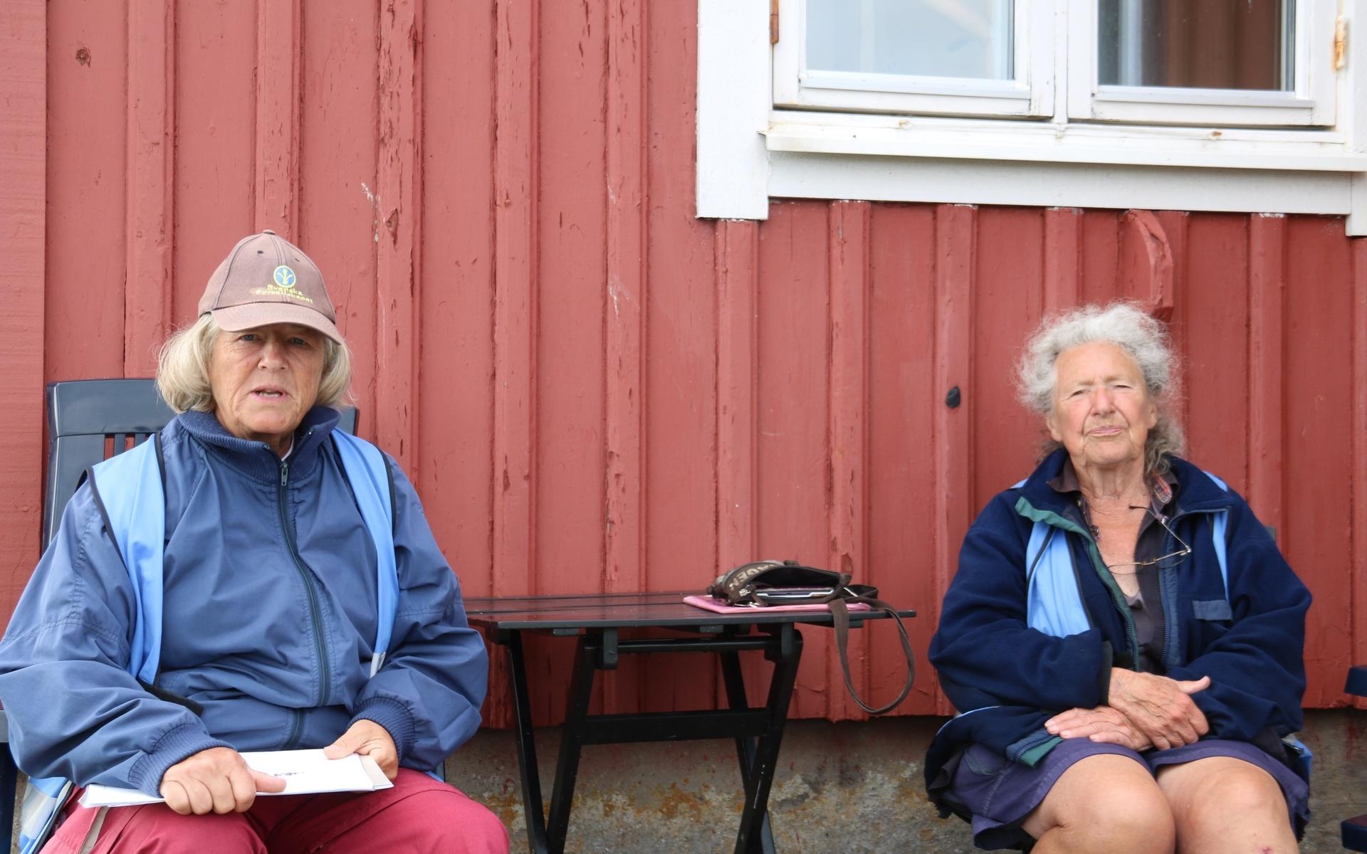 Marie Tisolius och Gunilla Örn har under fem år arbetat på ön ihop under västerhavsveckan. 