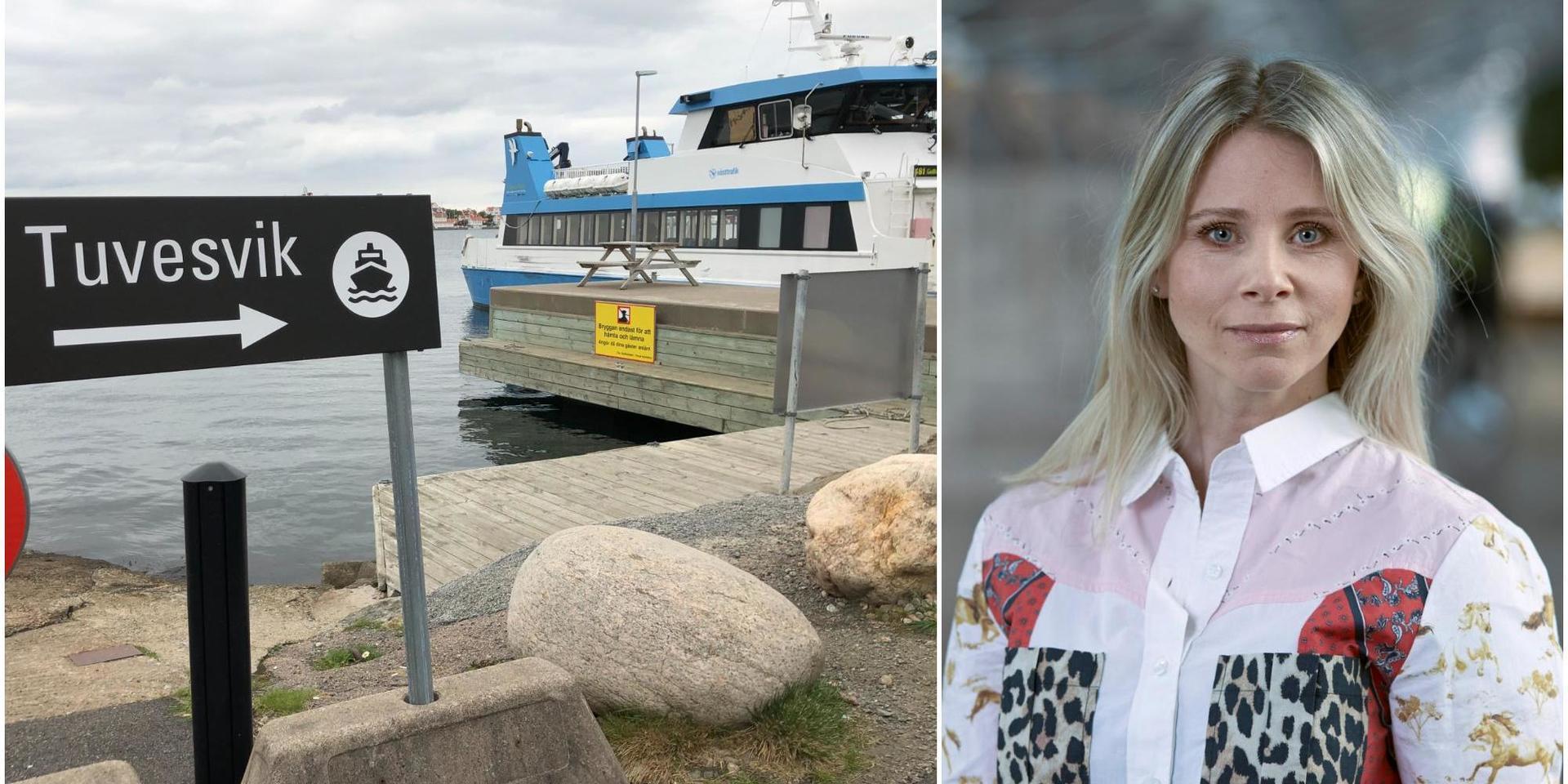 Enligt Johanna Eriksson Eknander, affärschef båt på Västtrafik, har de ändrade turerna för linje 381 och 382 från Tuvesvik att göra med ombyggnationen av hållplatsen Piren på Gullholmen. 