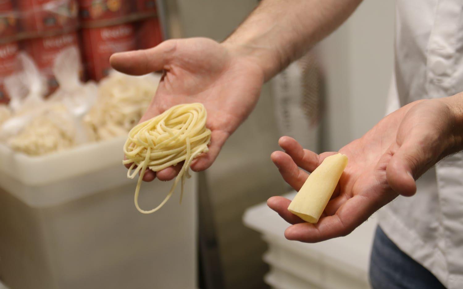 Restaurangens fokus är även egengjord, italiensk pasta. 