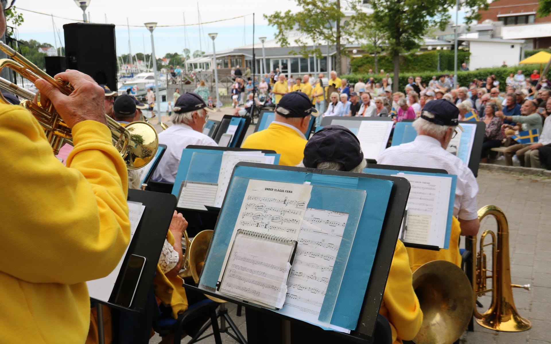 Stenungsunds musikkårs framträdande är ett givet inslag vid nationaldagsfirandet i Stenungsund.