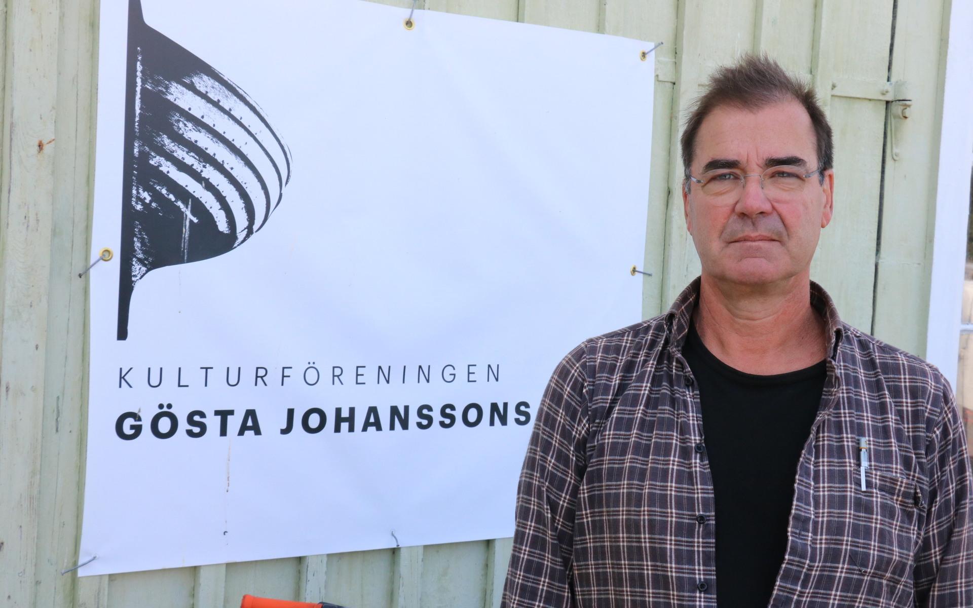 Justus Hultgren är ordförande för kulturföreningen Gösta Johanssons varv i Kungsviken.