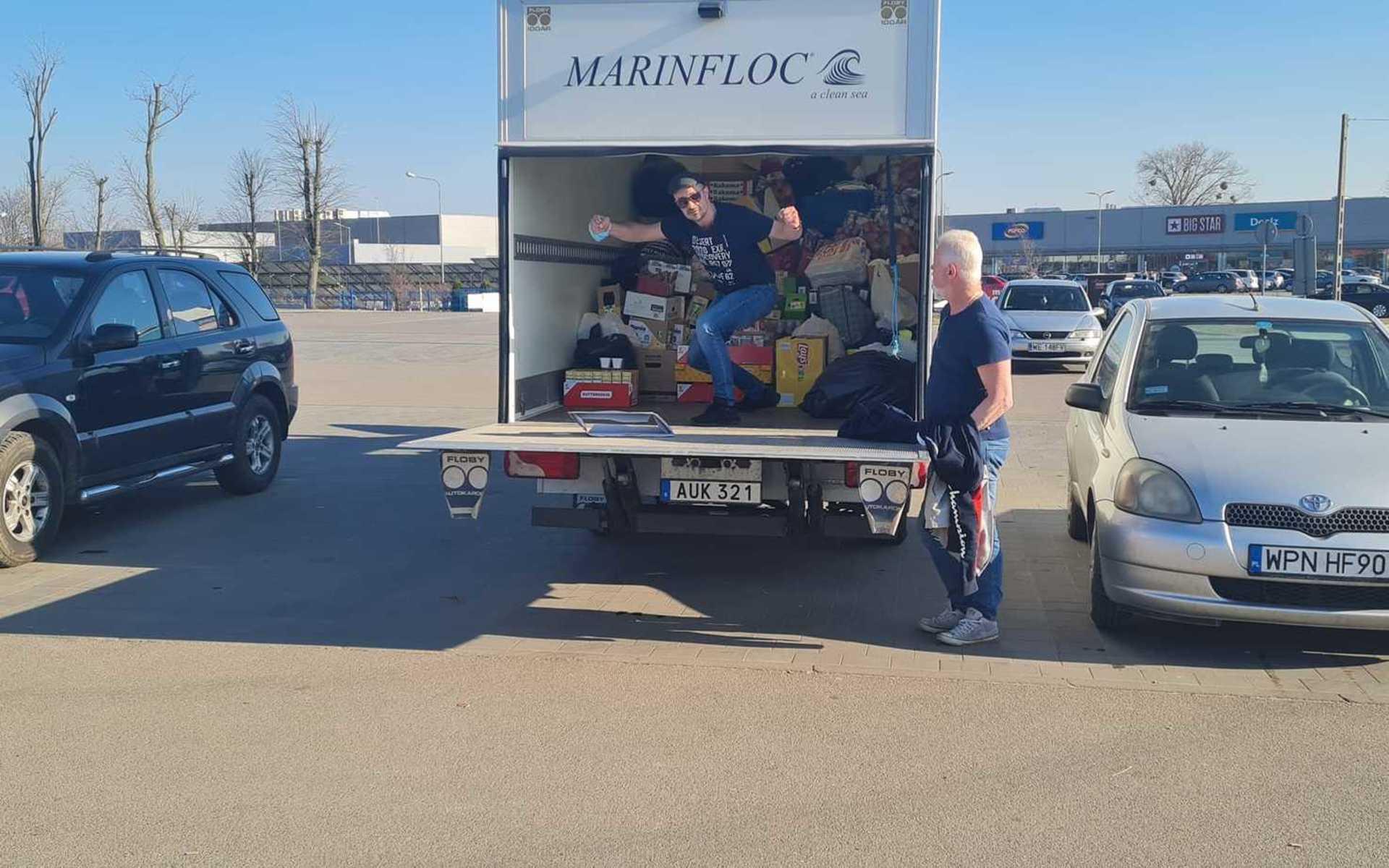Marinfloc i Varekil sponsrar med lastbil och bränsle för en tredje resa till Polen. 