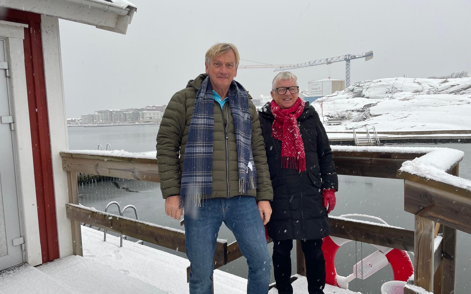 Sekreterare i föreningen, Anders Jensen och ordföranden Birgitta Adolfsson.