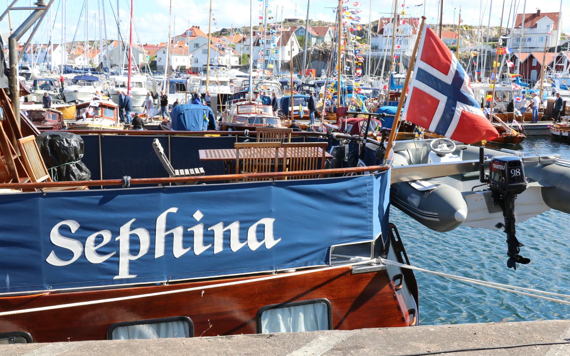 Halvor Stene från Norge kom med sin 14 meter långa SEPHINA. Båten är av typen ”trawler”