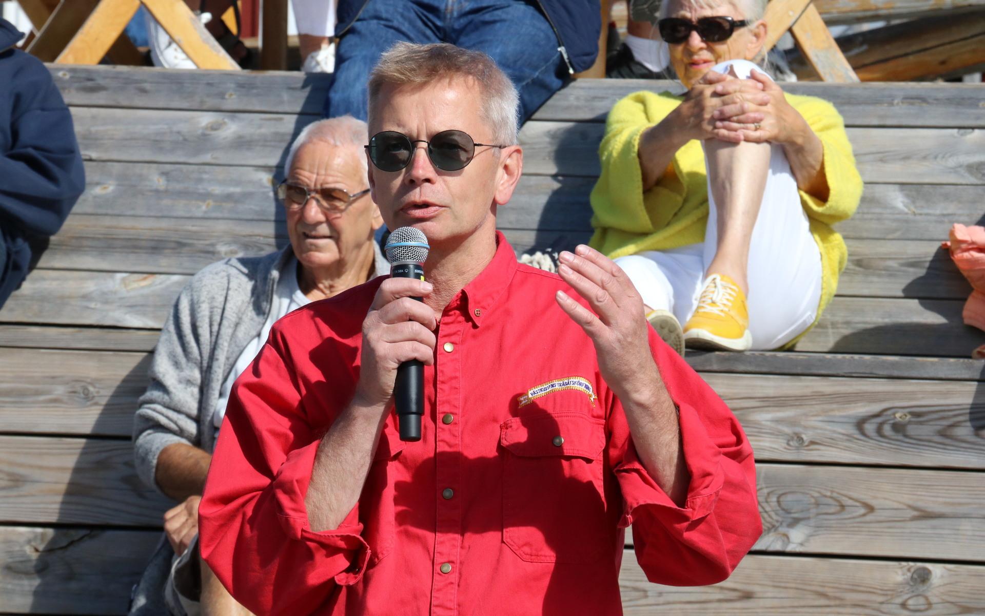 Anders Liqvist är ordförande för Västkustens Träbåtsförening. 