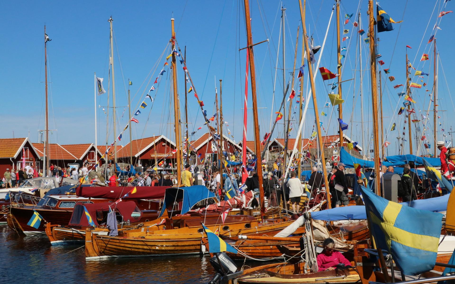Sol, vatten och vackra båtar, årets upplaga av träbåtsfestivalen blev mycket lyckad. 