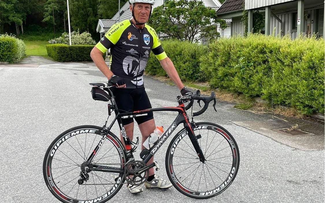 Alf Lorentzon från Tjörn cyklade sitt 30:e Vätternrundan.